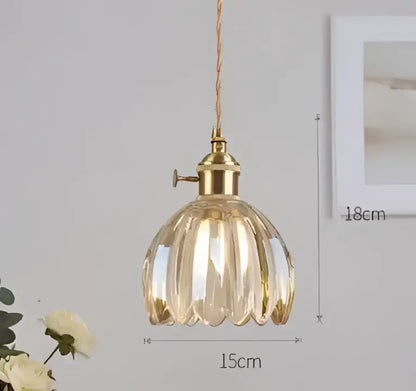 A golden faceted glass pendant light with brass fixture and twisted cord for decorbites blue glass pendant lights