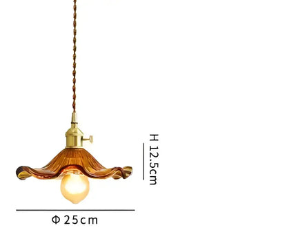Translucent blue glass pendant light with brass fixture and twisted cord measuring 12.5 cm height for decorbites dining room pendant lights