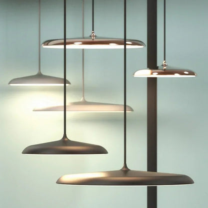 UFO Aluminum Pendant Light With Round Shade - Decorbites