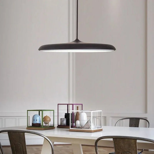 UFO Aluminum Pendant Light With Round Shade - Decorbites