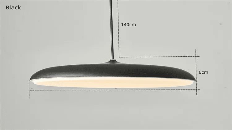 UFO Aluminum Pendant Light With Round Shade - Decorbites