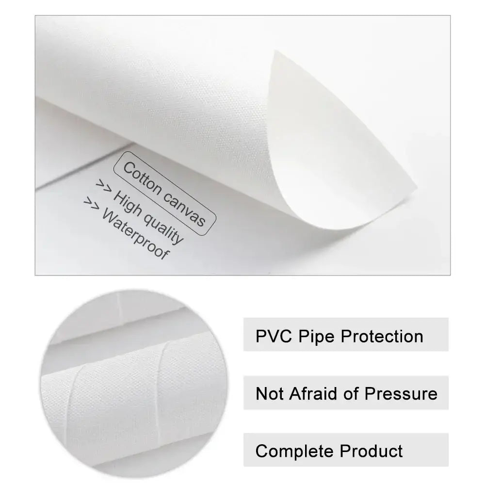 White cotton canvas roll high quality waterproof for vintage beige dirt bike patent art set bedroom wall decor