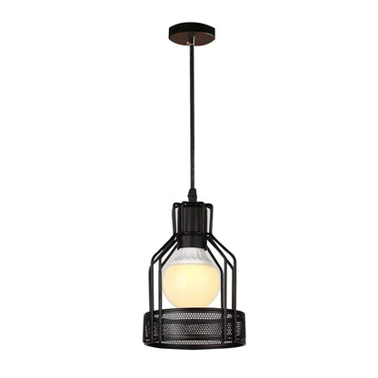 Vintage Black Metal Edison Pendant Light - Decorbites