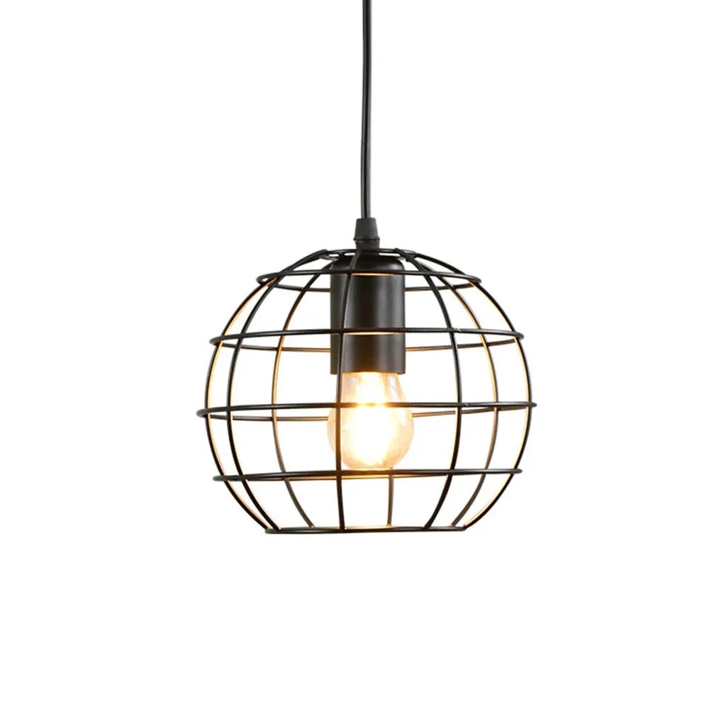 Vintage Black Metal Edison Pendant Light - Decorbites