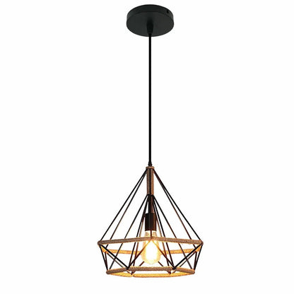 Vintage Black Metal Edison Pendant Light - Decorbites