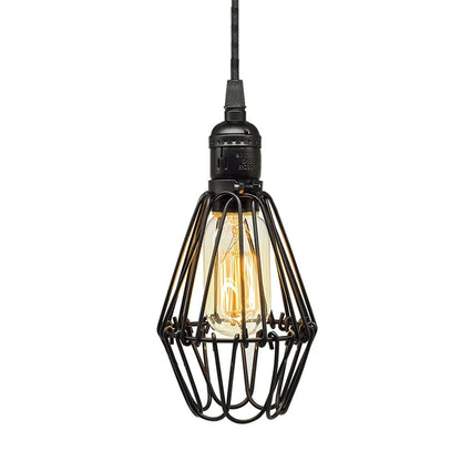 Vintage Black Metal Edison Pendant Light - Decorbites