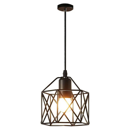 Vintage Black Metal Edison Pendant Light - Decorbites