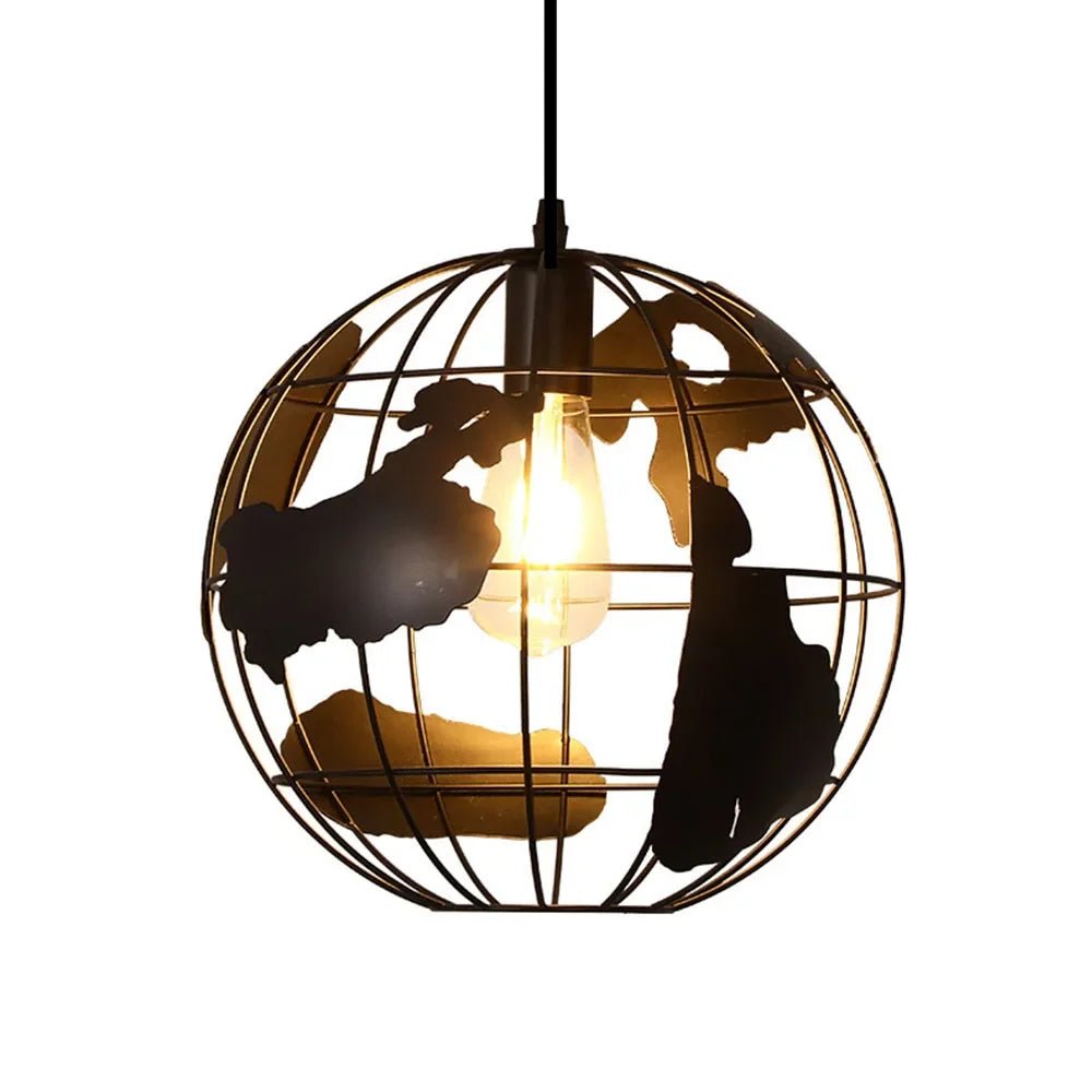 Vintage Black Metal Edison Pendant Light - Decorbites