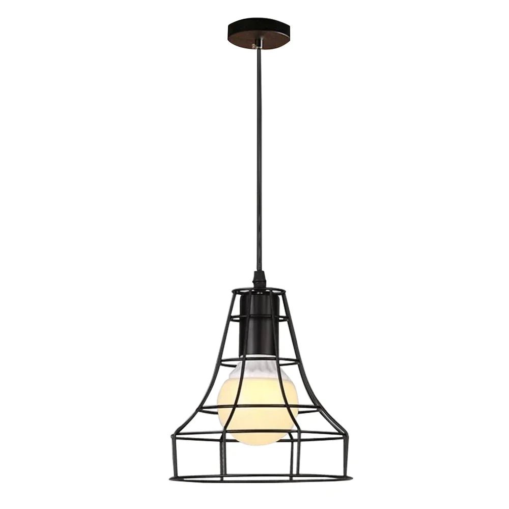 Vintage Black Metal Edison Pendant Light - Decorbites