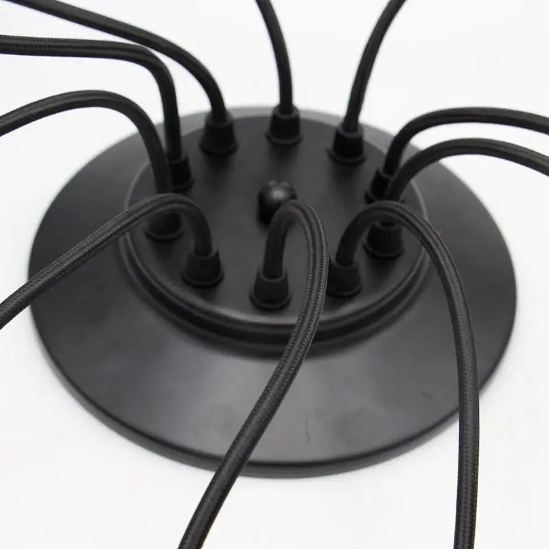 Vintage Black Spider Pendant Chandelier in Iron - Decorbites