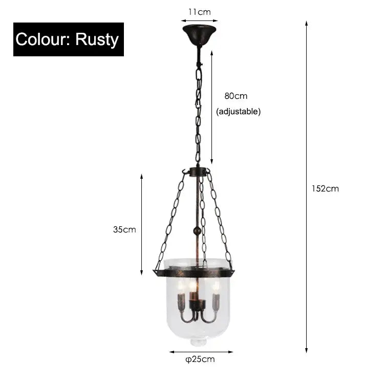 Rusty metal black vintage pendant lamp with clear glass shade and adjustable chain for dining room decorbites black vintage