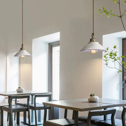 Two vintage-style white ceramic pendant lights with brass hardware for kitchen decorbites ceramic vintage hanging decor