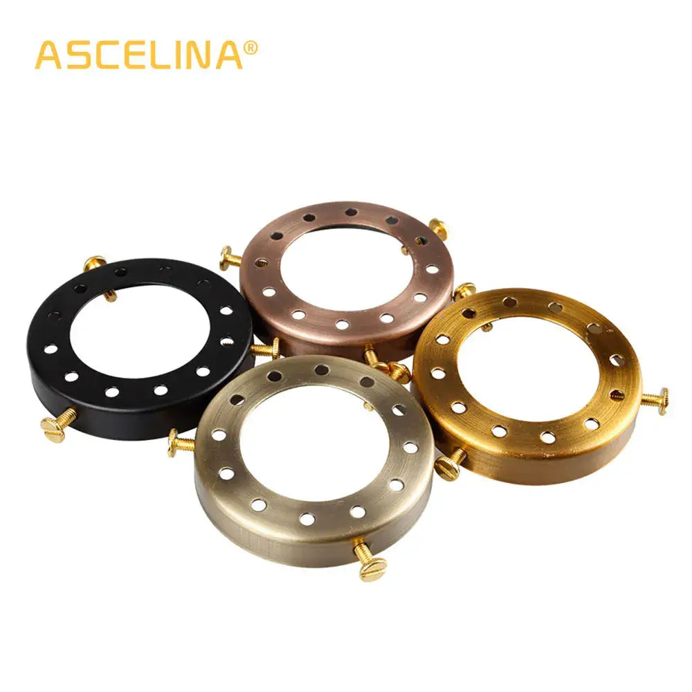 Set of four ascelfina lamp holder adapters in black antique brass gold and bronze for vintage brass chandelier decorbites