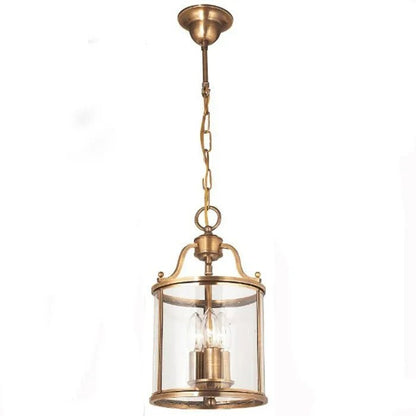 Vintage Copper Birdcage Glass Pendant Light - Decorbites