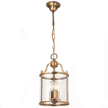Vintage Copper Birdcage Glass Pendant Light - Decorbites