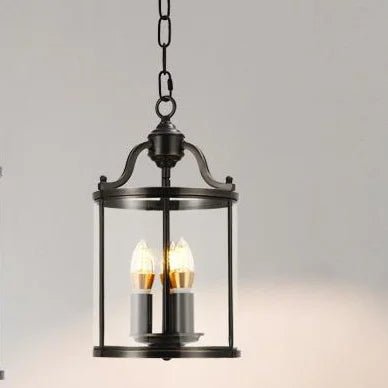 Vintage Copper Birdcage Glass Pendant Light - Decorbites