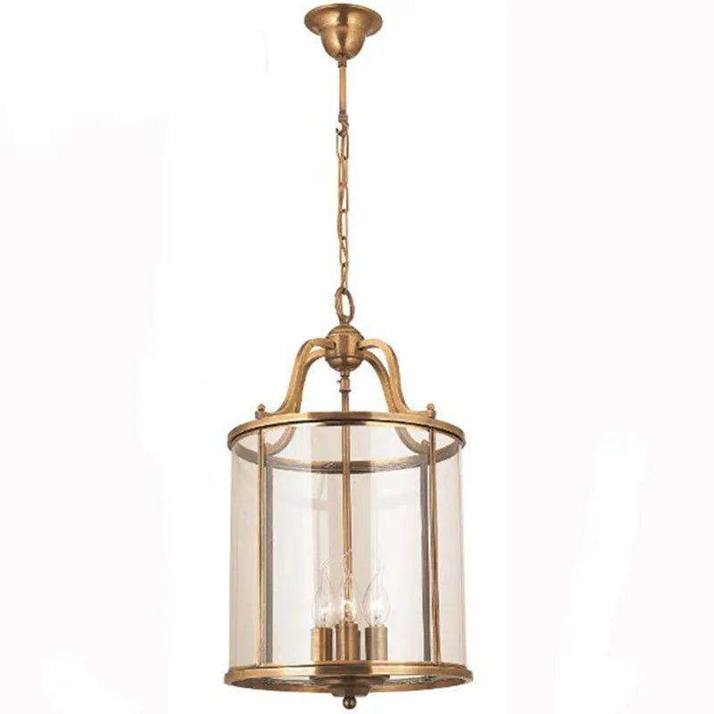 Vintage Copper Birdcage Glass Pendant Light - Decorbites