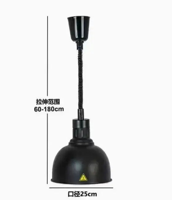 Vintage copper stainless steel pendant light with black industrial flexible gooseneck for adjustable dining room lighting area