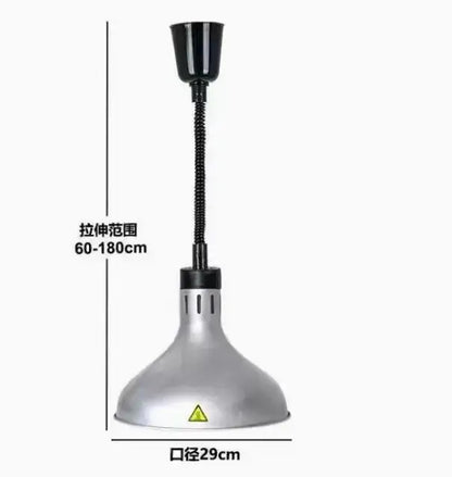 Black and silver adjustable stainless steel pendant light with flexible gooseneck arm for vintage dining room lighting area