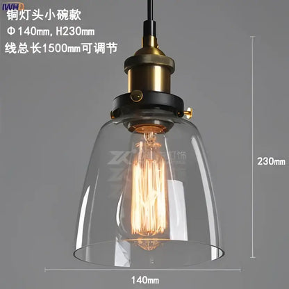 Vintage dark glass pendant lights set of 4 featuring copper-finished glass pendant with exposed edison bulb for dining room