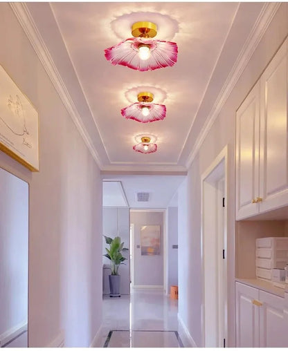 Vintage Flower Glass Pendant Light - Decorbites