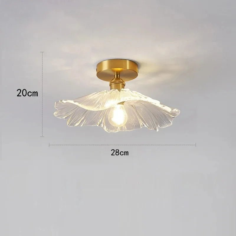 Vintage Flower Glass Pendant Light - Decorbites