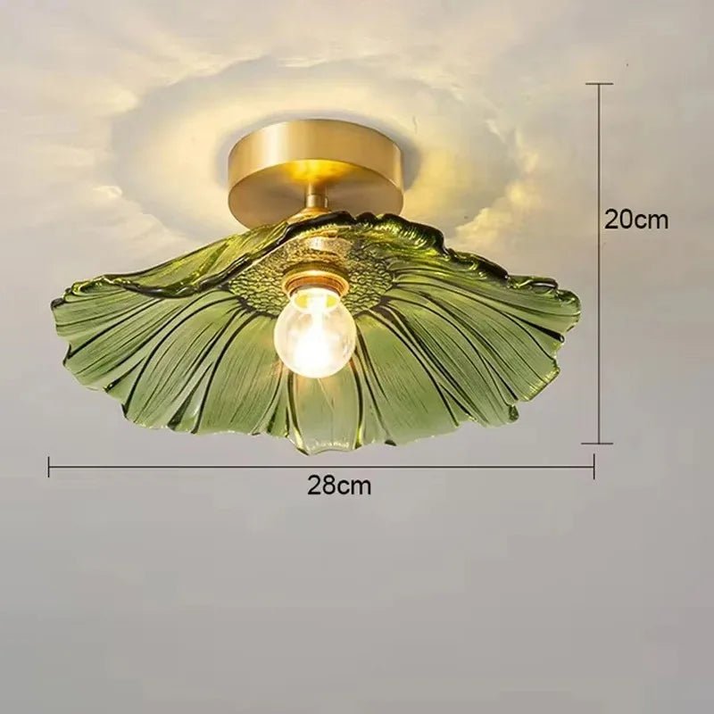 Vintage Flower Glass Pendant Light - Decorbites