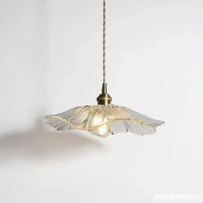Vintage Flower Glass Pendant Light Fixture - Decorbites