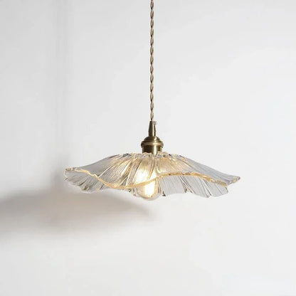 Vintage Flower Glass Pendant Light Fixture - Decorbites