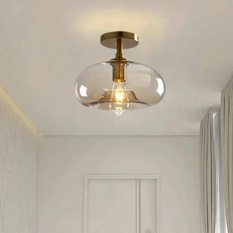 Vintage Glass Pendant Light With Nordic Modern Style - Decorbites
