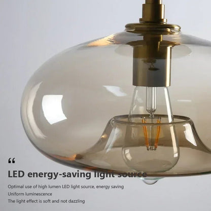 Vintage Glass Pendant Light With Nordic Modern Style - Decorbites