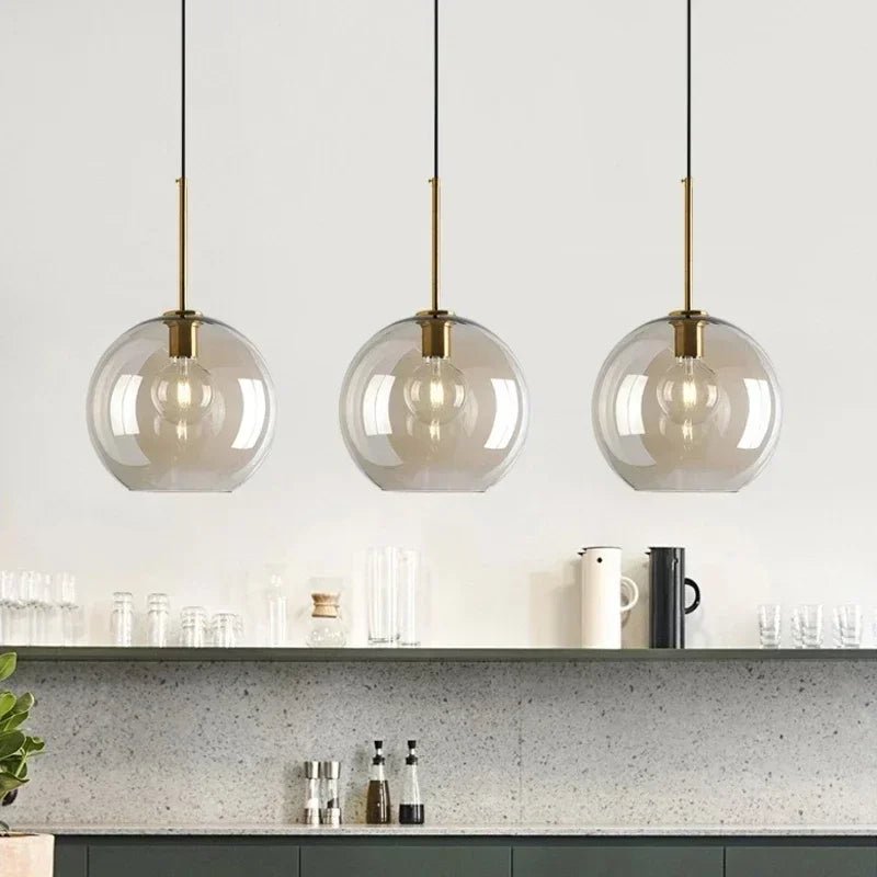 Vintage Glass Pendant Light With Nordic Modern Style - Decorbites