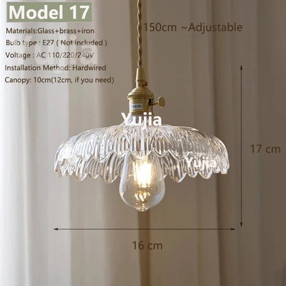 Vintage Green Glass Pendant Light With Brass Details - Decorbites
