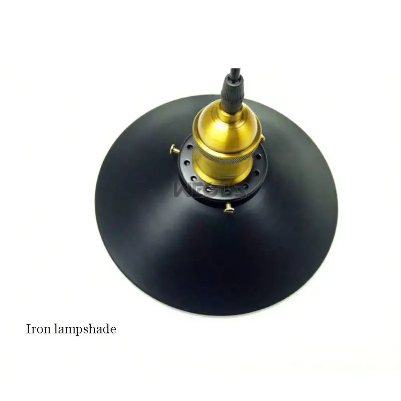 Black iron lampshade wall lamp with brass-finished base and electrical cord decorbites iron pulley wall decorbites iron pulley