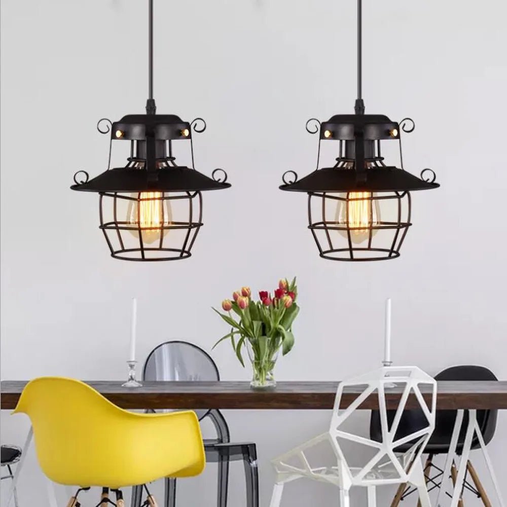 Vintage Industrial Metal Pendant Light - Decorbites