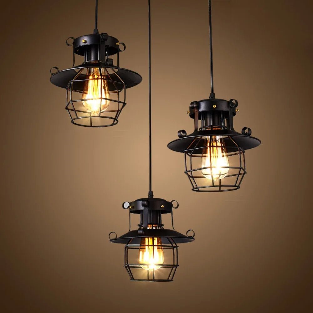 Vintage Industrial Metal Pendant Light - Decorbites