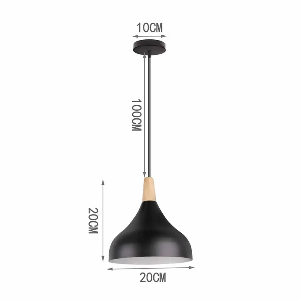 Black matte iron black pendant light with wooden accent and dimensions ideal for living room decorbites pendant lights
