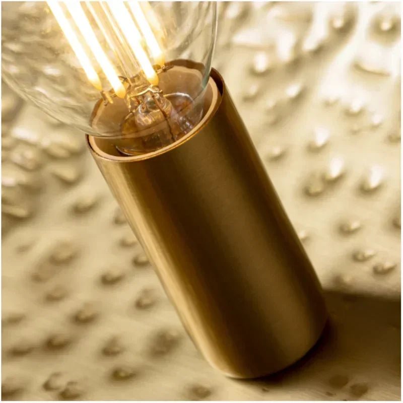 Vintage Lotus Leaf Gold Metal Pendant Light - Decorbites