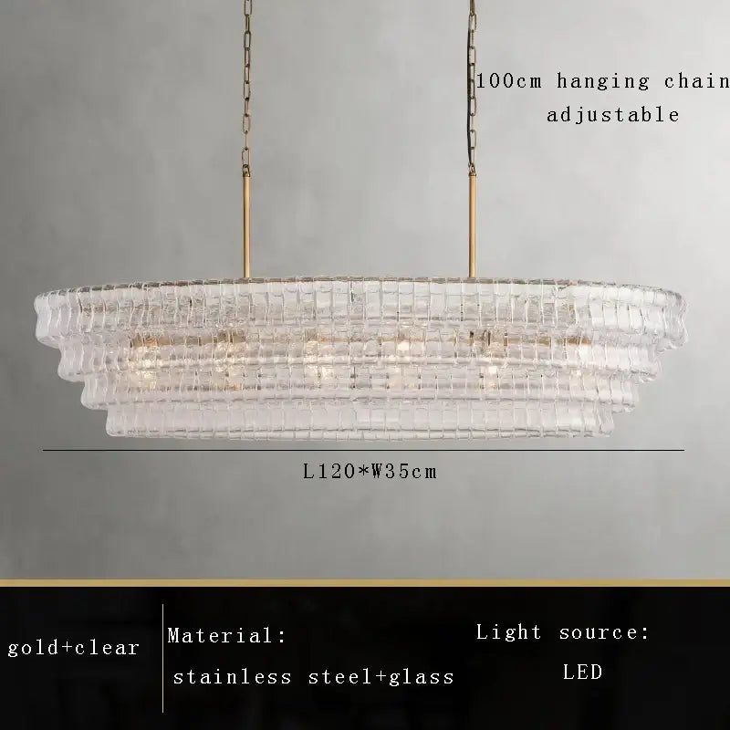 Elegant vintage multi tier brown glass chandelier with clear crystal segments and gold stainless steel frame for dining room decorbites brown glass