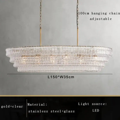Vintage multi tier brown glass chandelier with clear crystal tiers and gold stainless steel accents for dining room decorbites brown glass
