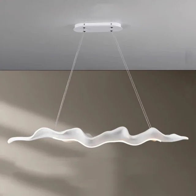 Vintage Resin Leaf Pendant Light With Iron Finish - Decorbites