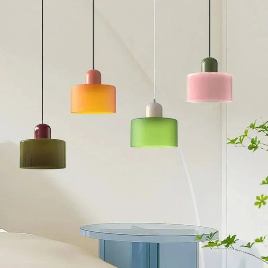 Vintage Stained Glass Mini Pendant Light - Decorbites