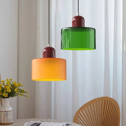 Vintage Stained Glass Mini Pendant Light - Decorbites