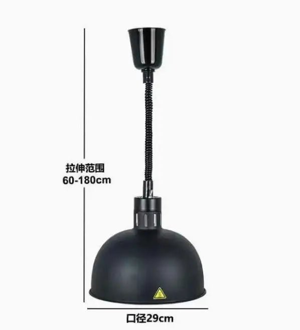 Vintage Telescopic Stainless Steel Buffet Heat Pendant Lamp - Decorbites