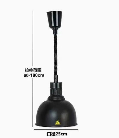 Vintage Telescopic Stainless Steel Buffet Heat Pendant Lamp - Decorbites