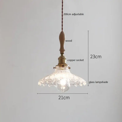 Vintage woven rattan ceramic led pendant light with clear glass floral etching and twisted copper chain for dining room decorbites ceramic led