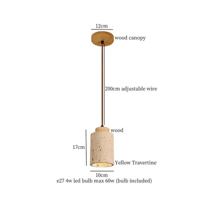 Vintage yellow travertine glass ball led pendant lamps with wooden canopy and brass wire for dining room decorbites pendant lamps