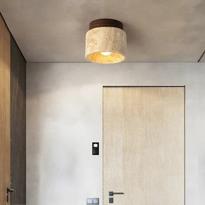Wabi-Sabi Black Stone Pendant Light - Decorbites