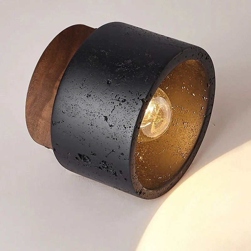Wabi-Sabi Black Stone Pendant Light - Decorbites