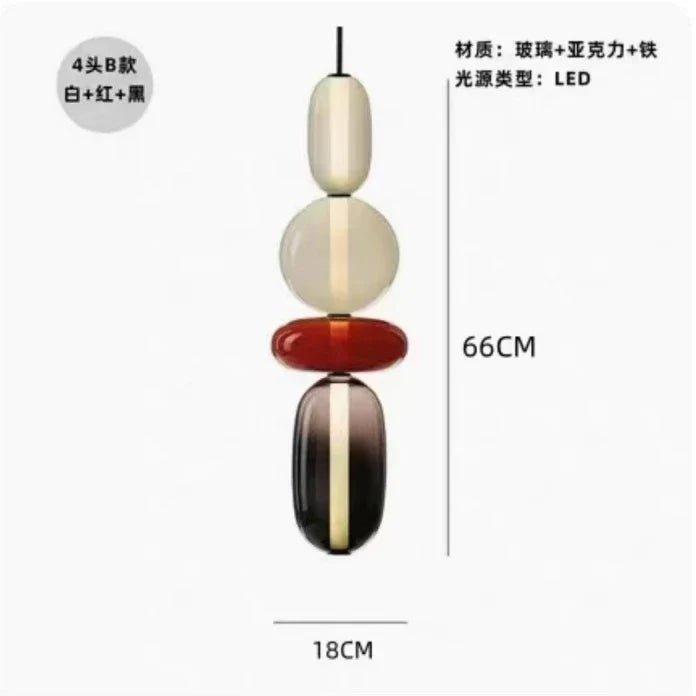 Wabi-Sabi Candy Glass Pendant Light - Decorbites